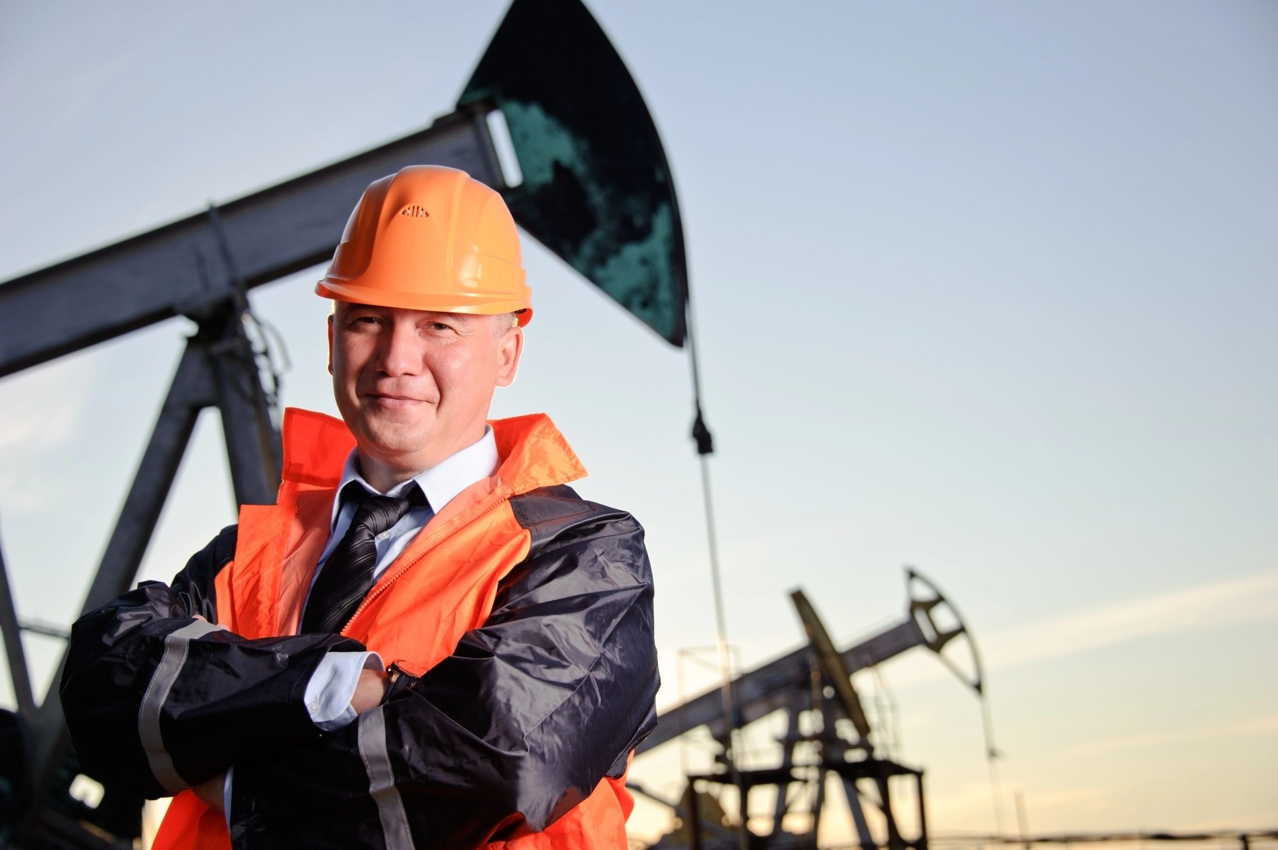 Engineer in an Oil field