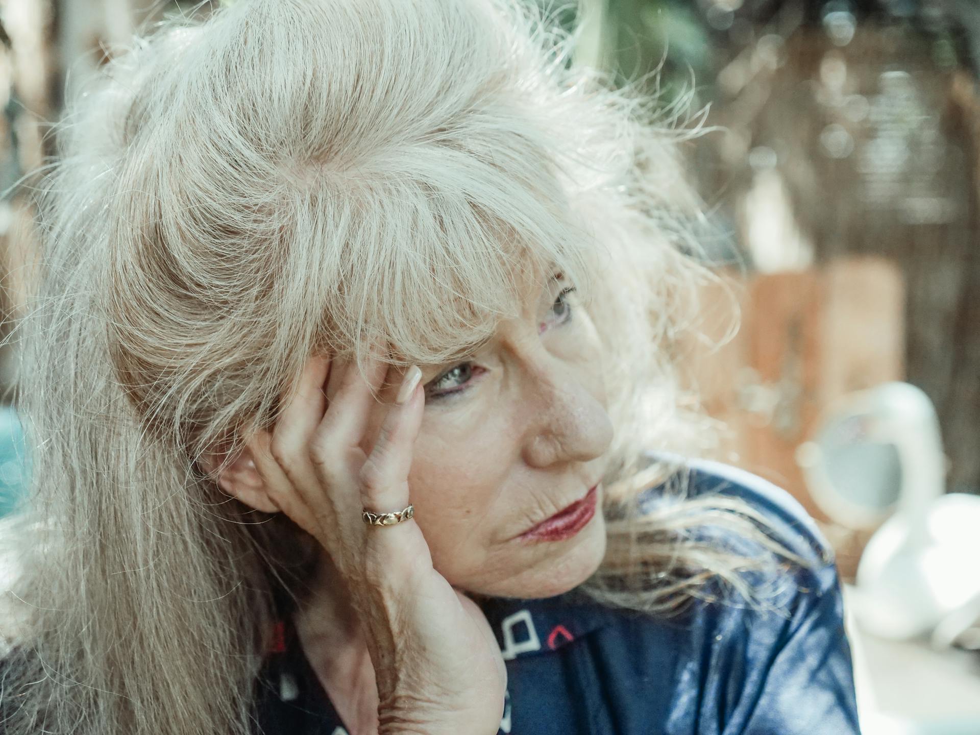 Sad Senior Woman
