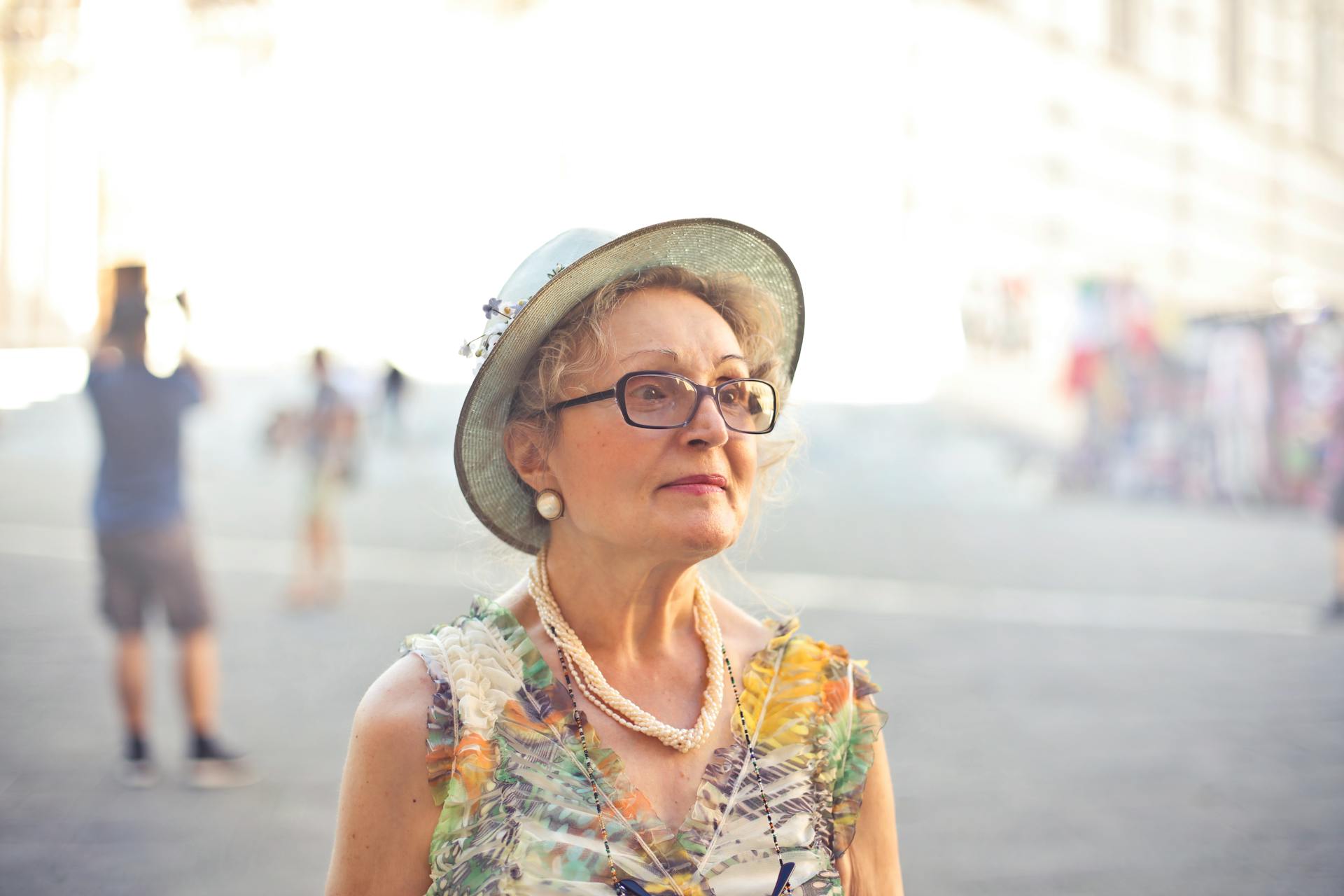 Senior Woman in Hat